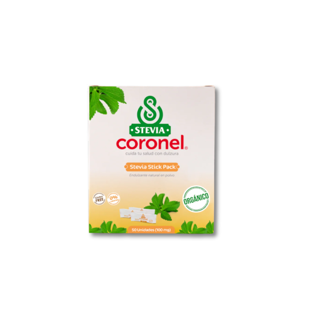 stevia orgánica en sobres sticks Coronel Raisana