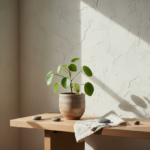 Planta en una maceta sobre una mesa
