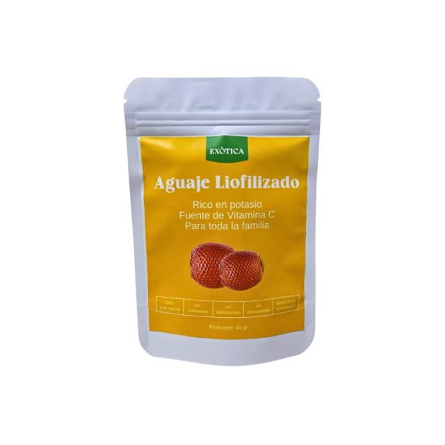 aguaje en polvo liofilizado amazónico Exótica Raisana