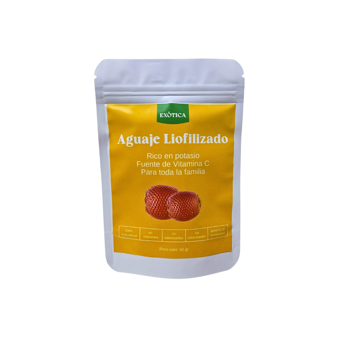 aguaje en polvo liofilizado amazónico Exótica Raisana