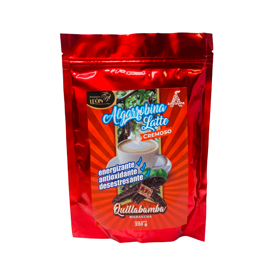 algarrobina latte instantáneo sin cafeína León Raisana