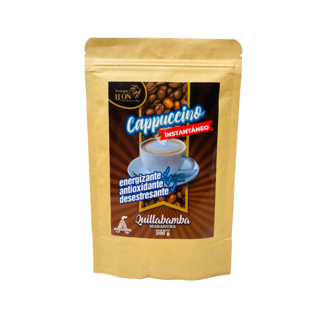 cappuccino instantáneo peruano sin lactosa León Raisana