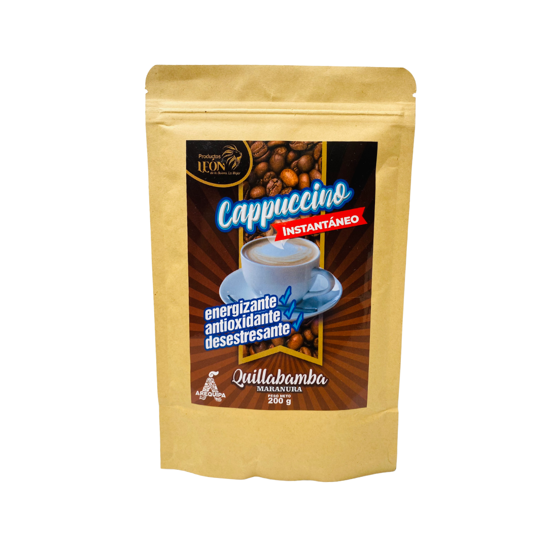 cappuccino instantáneo peruano sin lactosa León Raisana