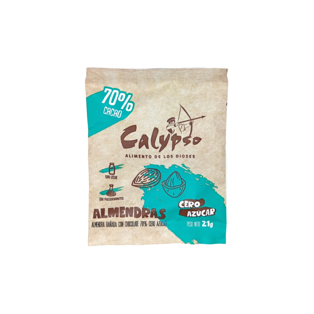 chocolate con almendra sin azúcar Calypso Raisana