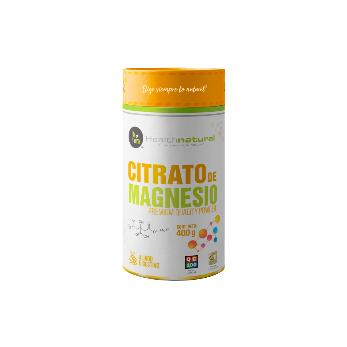 citrato de magnesio en polvo Health Natural Raisana