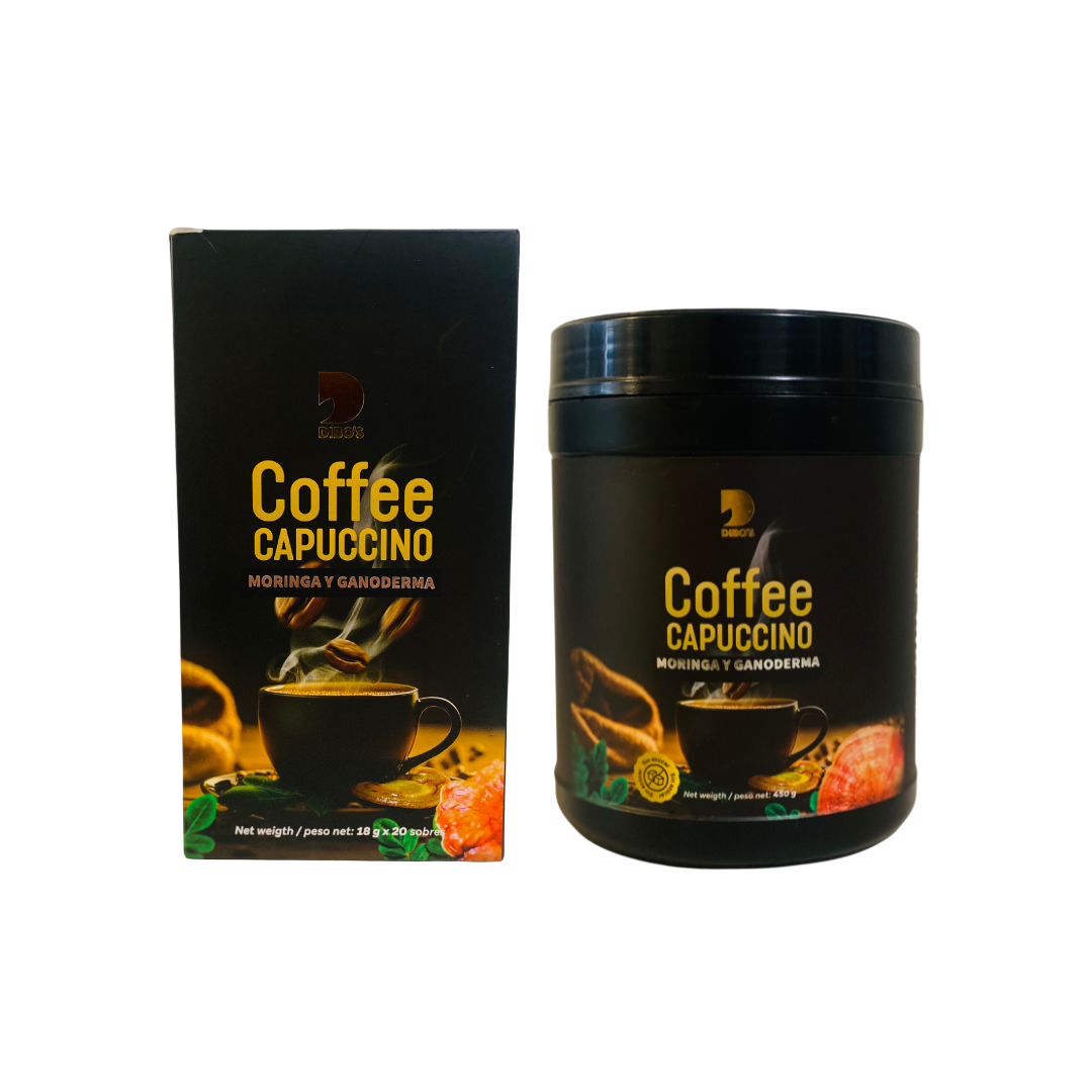 coffee capuccino café funcional con ganoderma y moringa Raisana