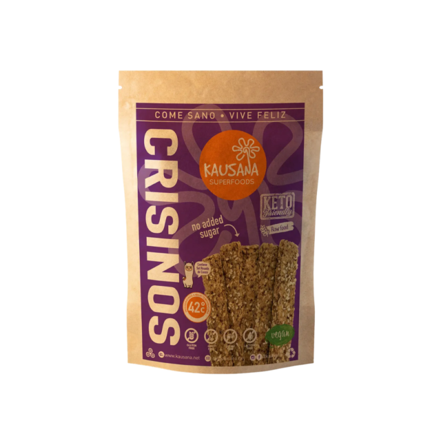 snack sabor queso sin lácteos Crisinos Raisana