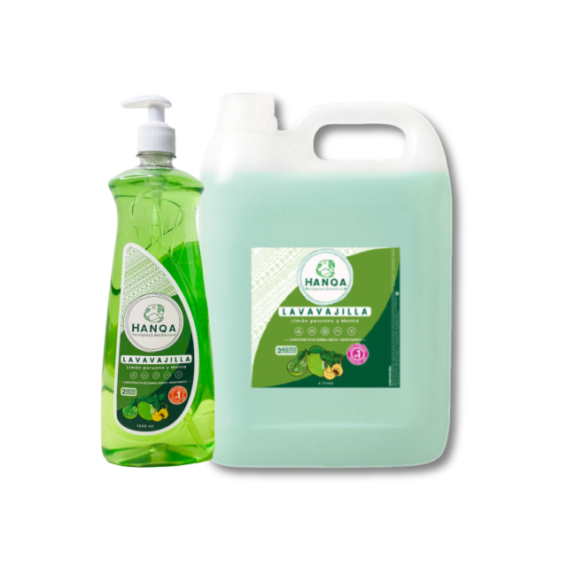 lavavajilla natural de limón peruano y menta Hanqa Raisana