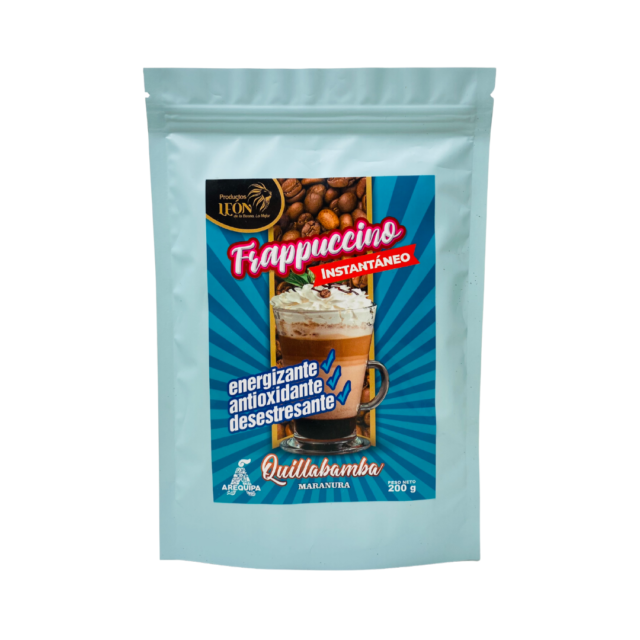 frappuccino instantáneo cremoso peruano León Raisana