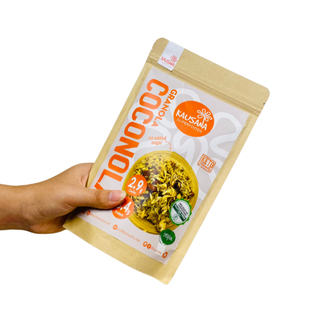 Granola Coconola de coco y semillas sin gluten y sin azúcar de Raisana