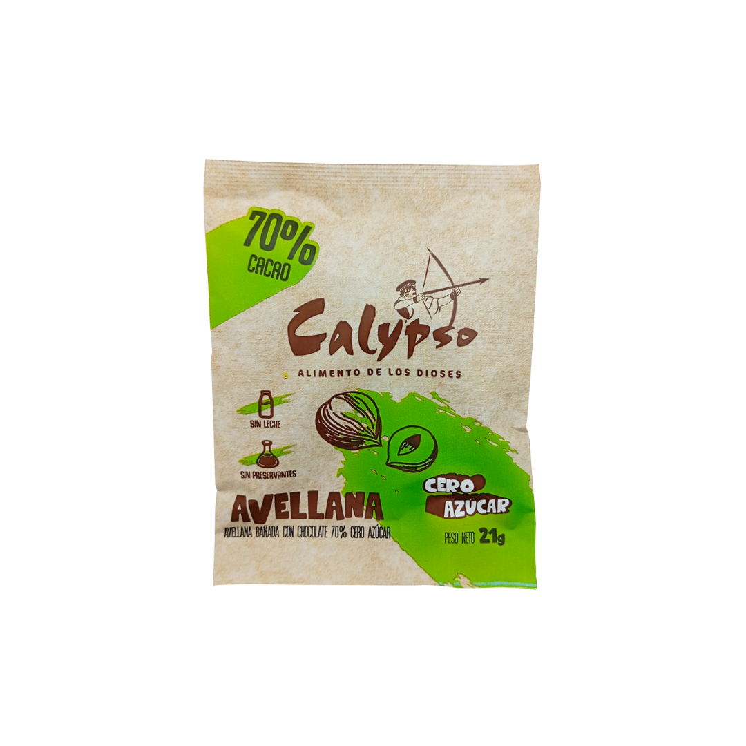 chocolate con avellana sin azúcar Calypso Raisana