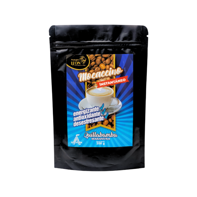 mocaccino instantáneo café cacao sin lactosa León Raisana