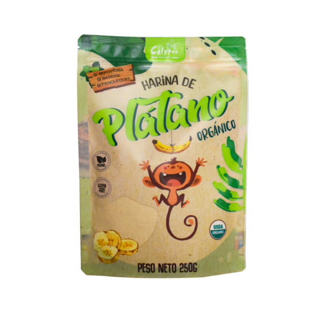 harina de plátano orgánica sin gluten prebiótica 250 g Raisana