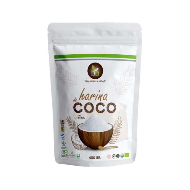 harina de coco orgánica sin gluten 400 g Raisana