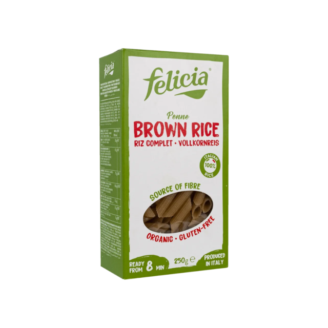 fideos canuto penne de arroz integral orgánico sin gluten Felicia Raisana