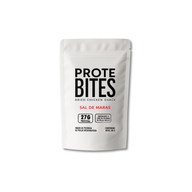 snack proteico de pollo Protebites sal de Maras Raisana