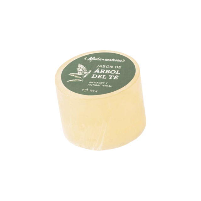 jabón de árbol de té de glicerina vegetal Misha Rastrera Raisana