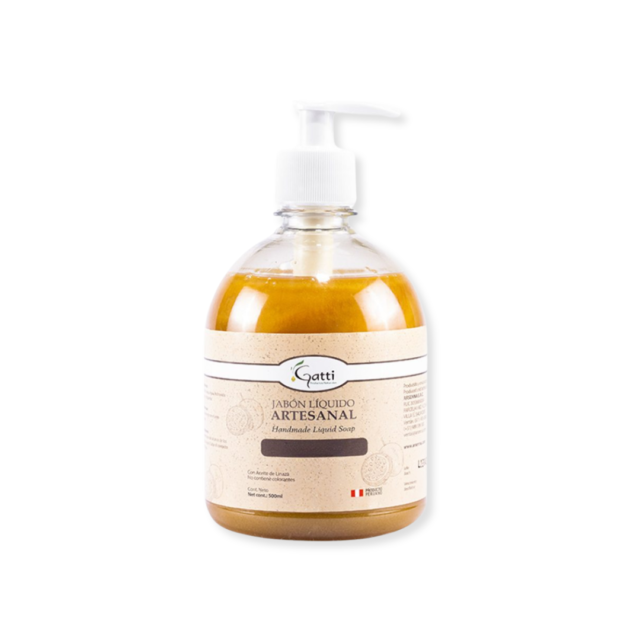 jabón de manos natural de vainilla canela sin SLS Gatti Raisana