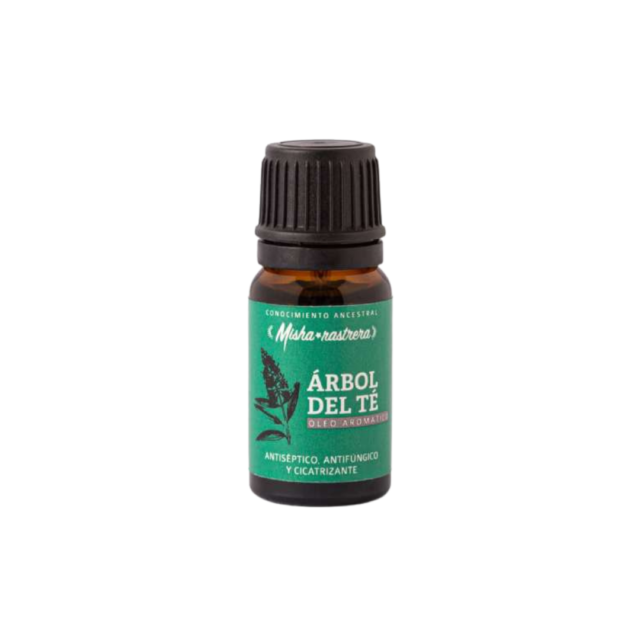 óleo aromático de árbol de té diluido en jojoba Misha Rastrera Raisana